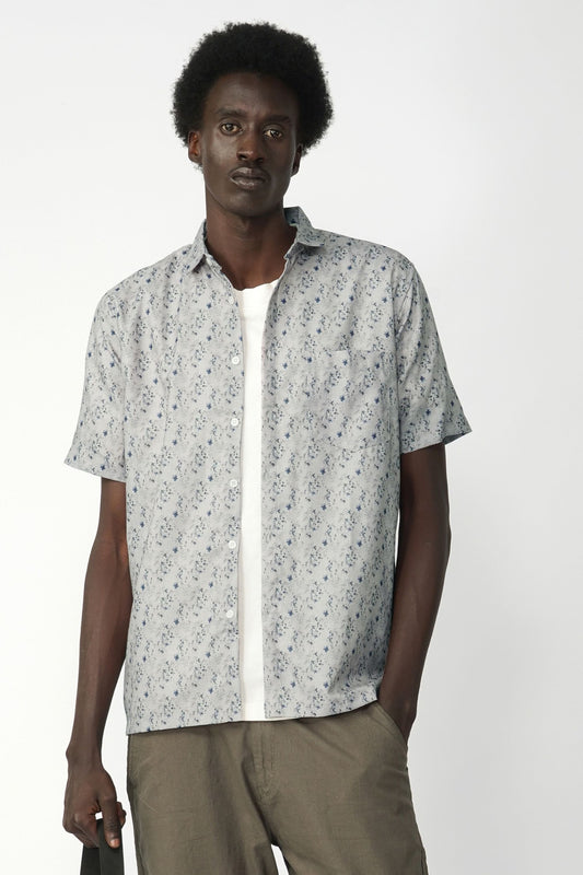 MICRO FLORAL PRINT SHIRT