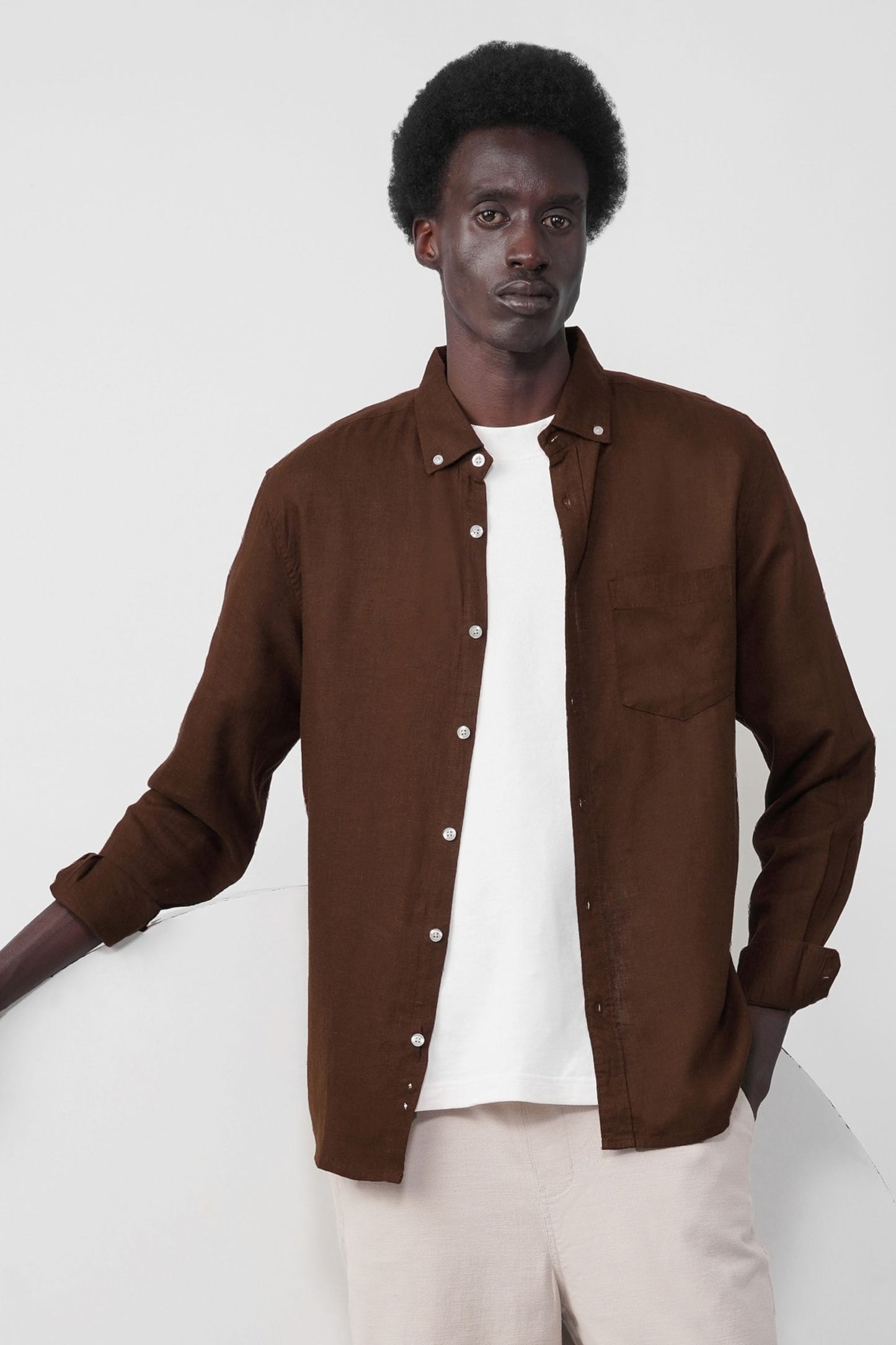 COTTON LINEN SHIRT