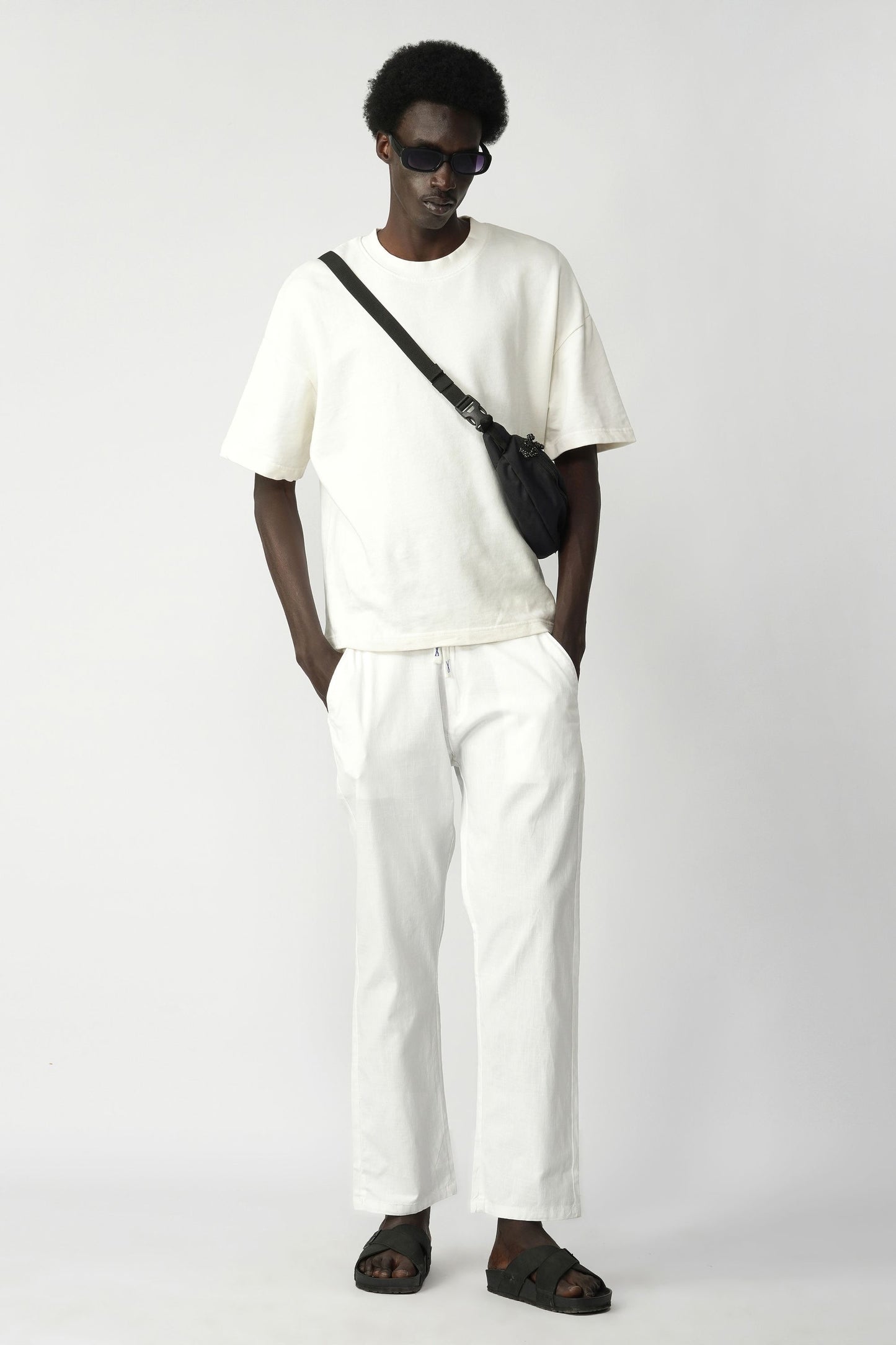 STRAIGHT FIT LINEN PANT