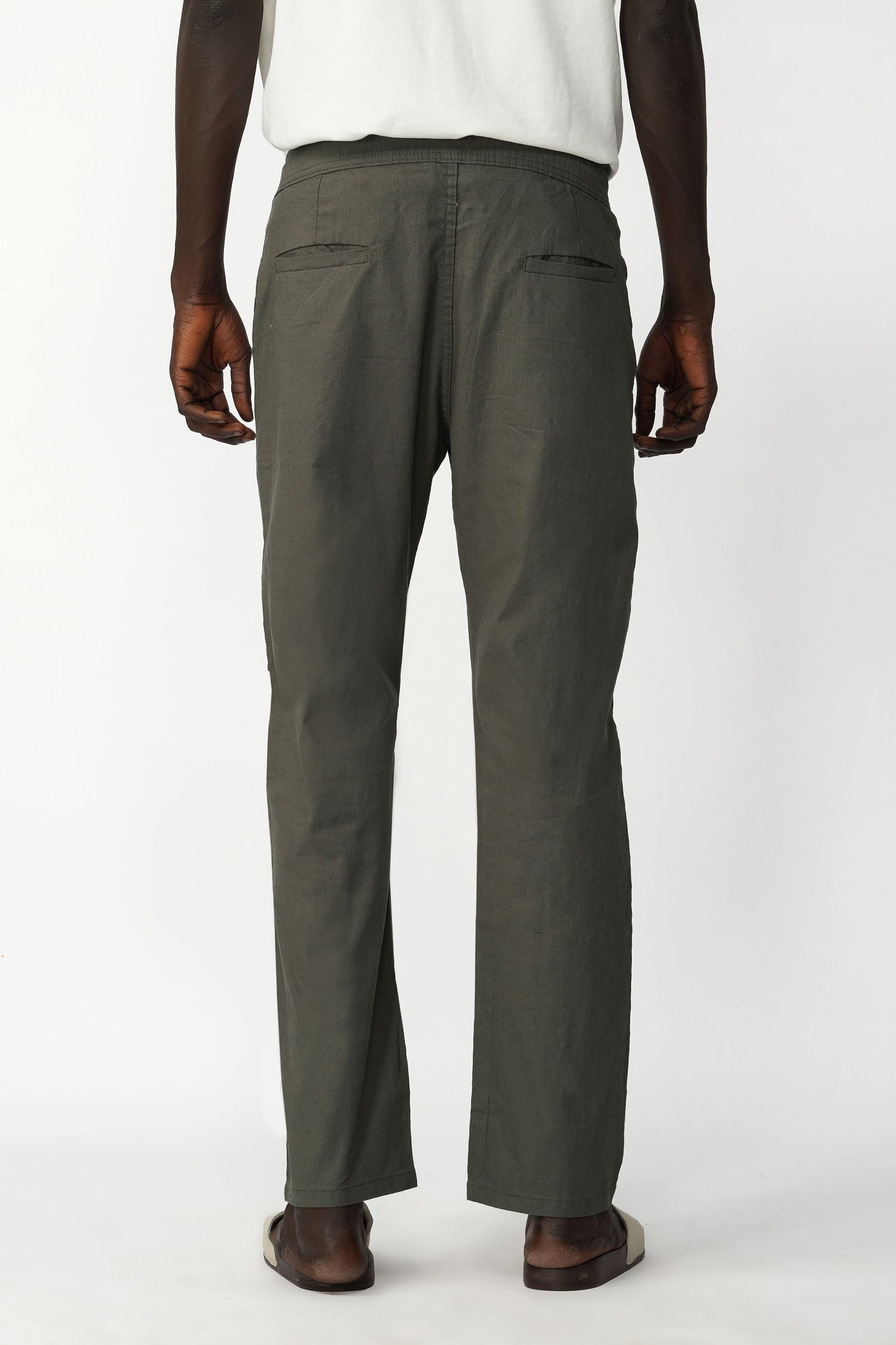STRAIGHT FIT LINEN PANT