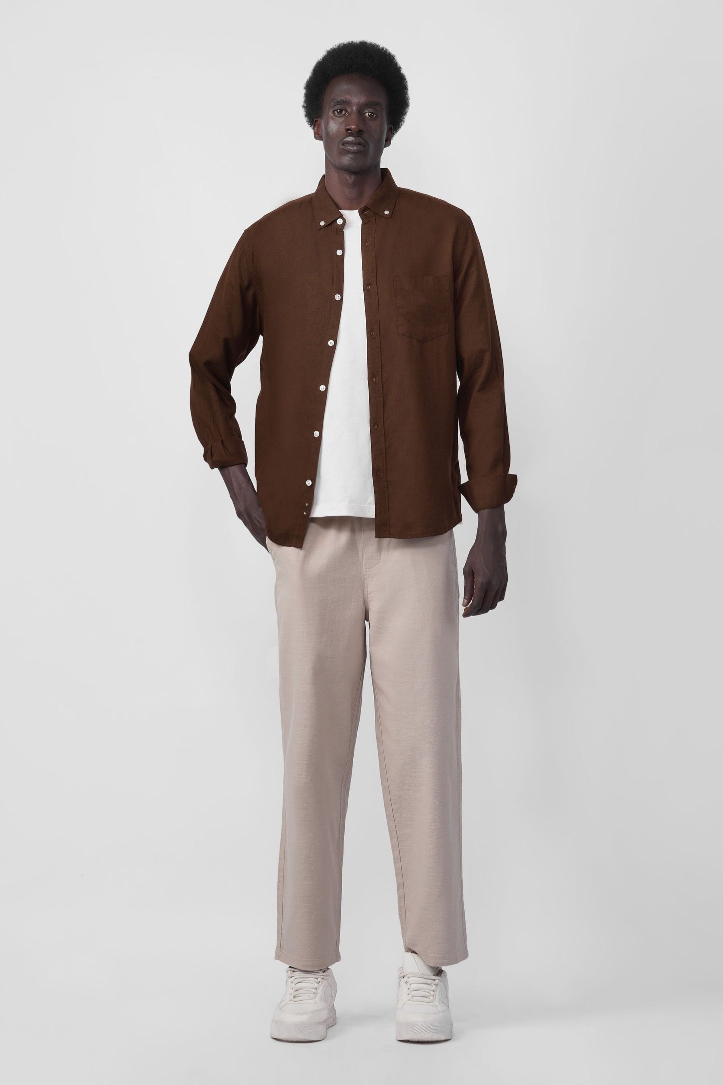 COTTON LINEN SHIRT