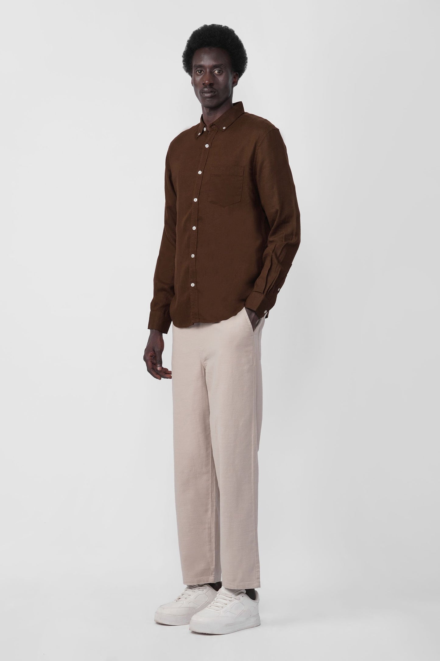 COTTON LINEN SHIRT