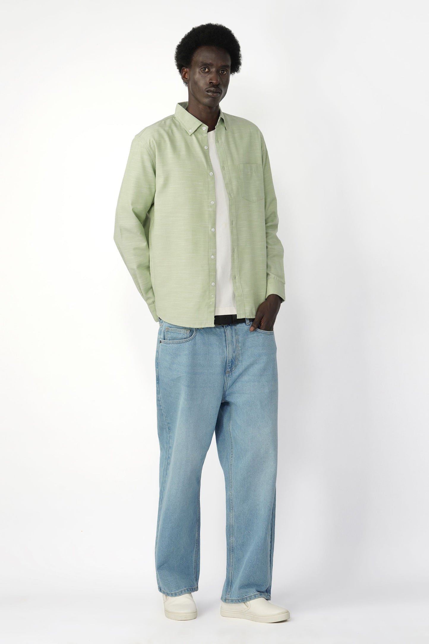 OXFORD COTTON BUTTON DOWN SHIRT