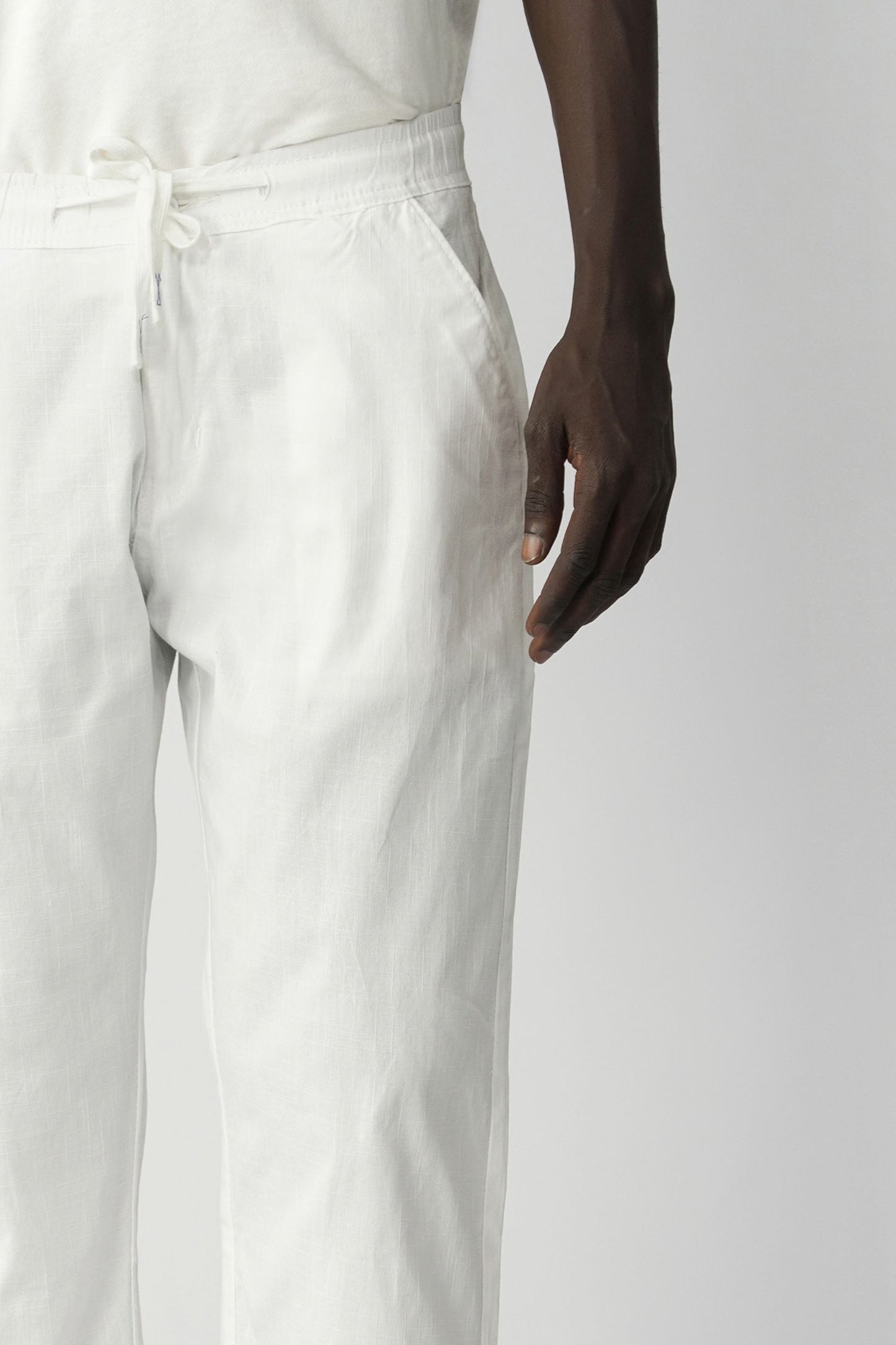 STRAIGHT FIT LINEN PANT