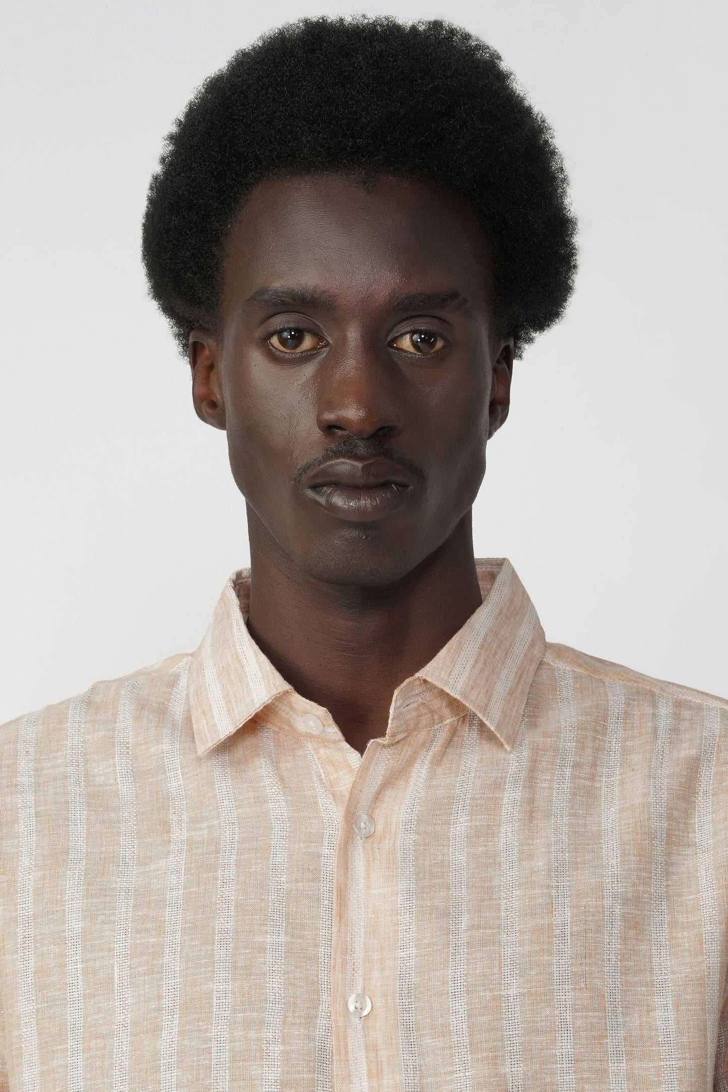 STRIPED MICRO TEXTURED SHIRT