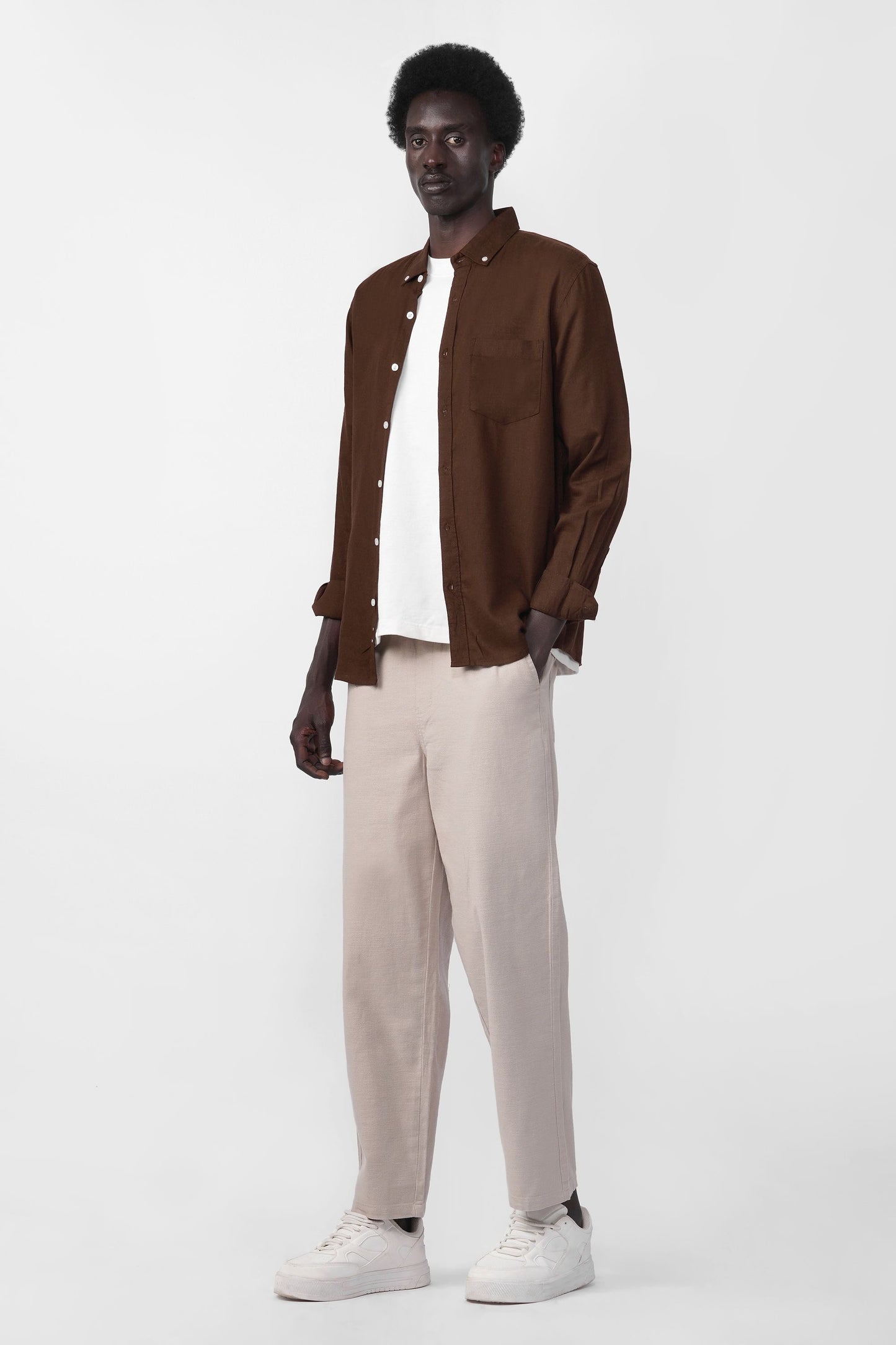 COTTON LINEN SHIRT