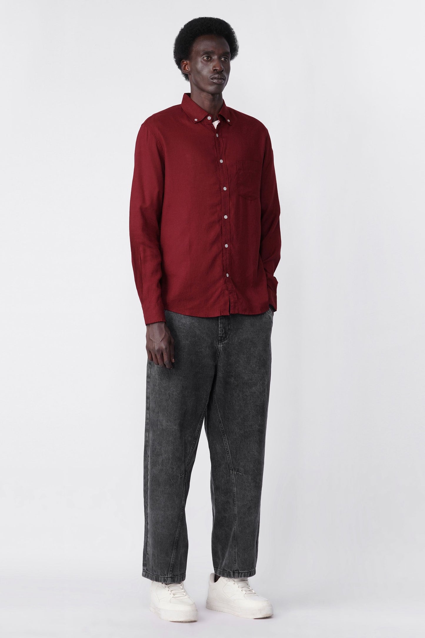 COTTON LINEN SHIRT